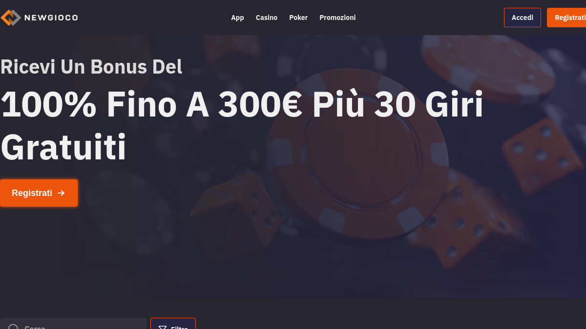 Newgioco Casino bonus hero image